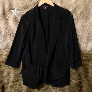 Vince Camuto Black Drapey Blazer Cardigan